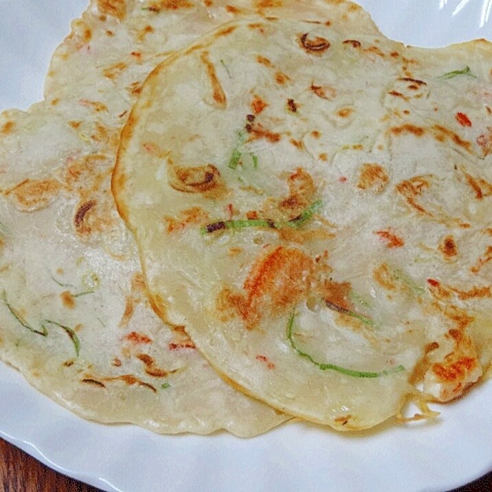 隠し味は白ワイン♪ 「かにチヂミ」